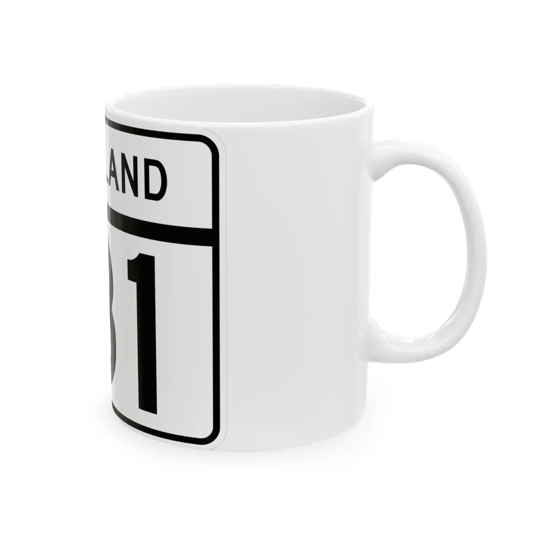 MD Route 131 (Maryland) (Road Sign) White Coffee Mug - Go Mug Yourself
