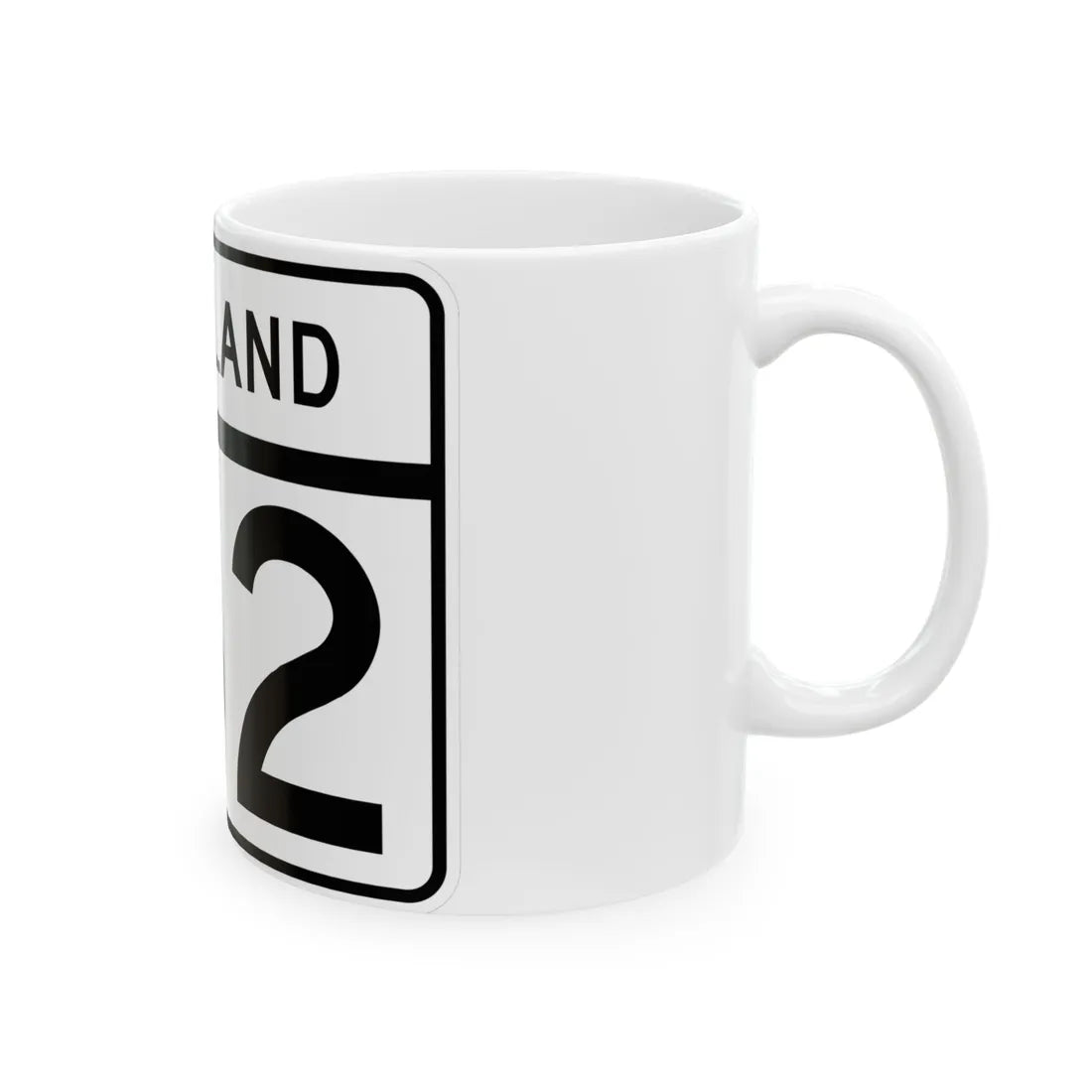 MD Route 132 (Maryland) (Road Sign) White Coffee Mug - Go Mug Yourself