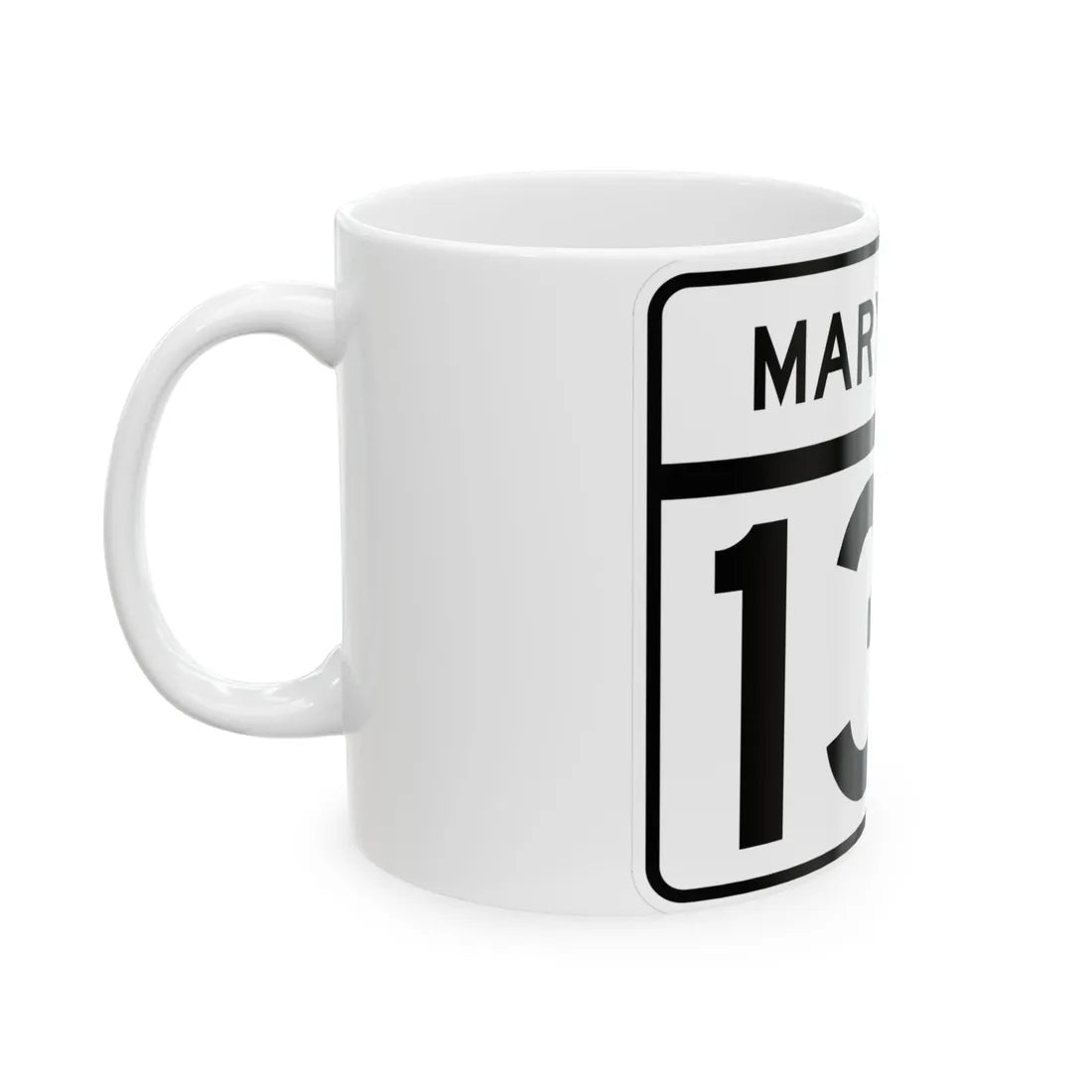 MD Route 133 (Maryland) (Road Sign) White Coffee Mug - Go Mug Yourself