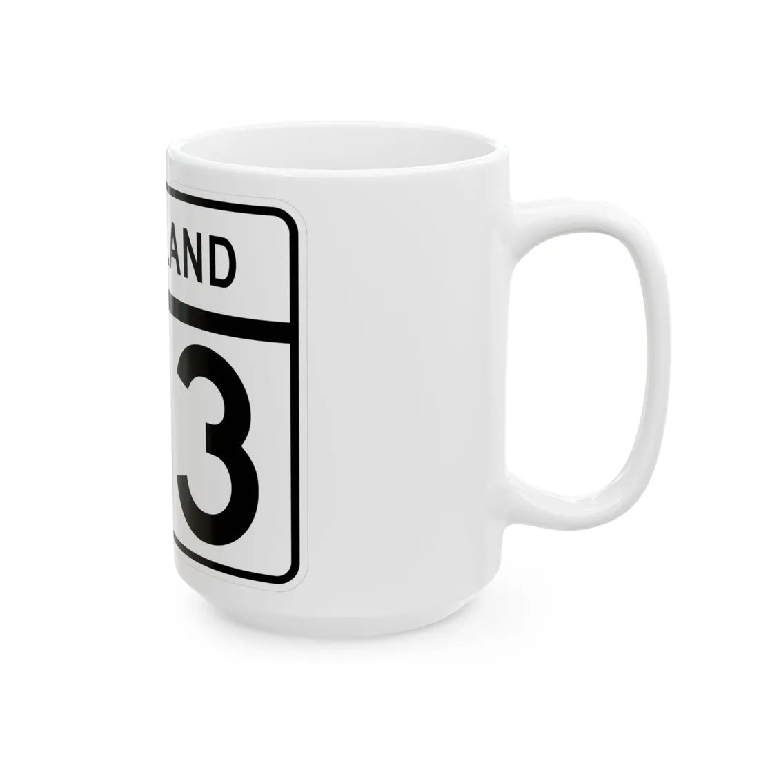 MD Route 133 (Maryland) (Road Sign) White Coffee Mug - Go Mug Yourself