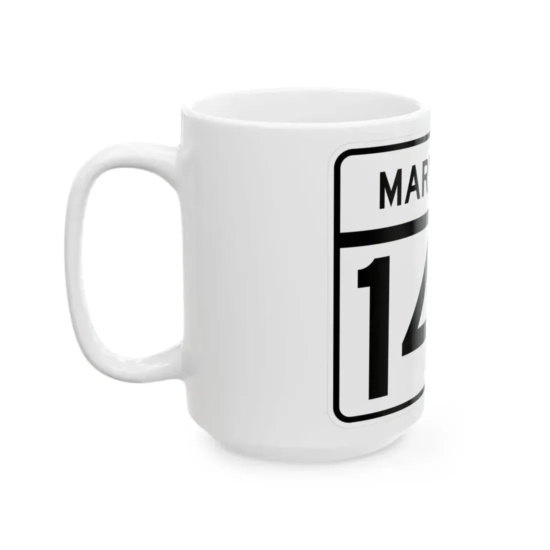 MD Route 140 (Maryland) (Road Sign) White Coffee Mug - Go Mug Yourself