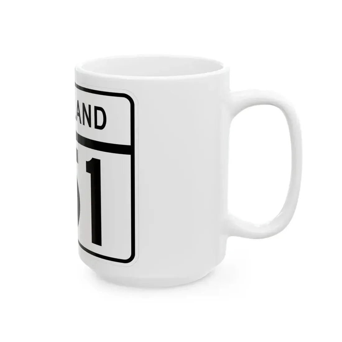 MD Route 151 (Maryland) (Road Sign) White Coffee Mug - Go Mug Yourself