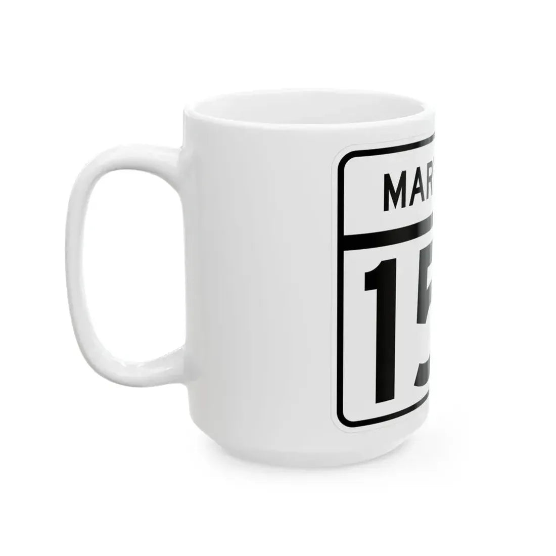 MD Route 159 (Maryland) (Road Sign) White Coffee Mug - Go Mug Yourself