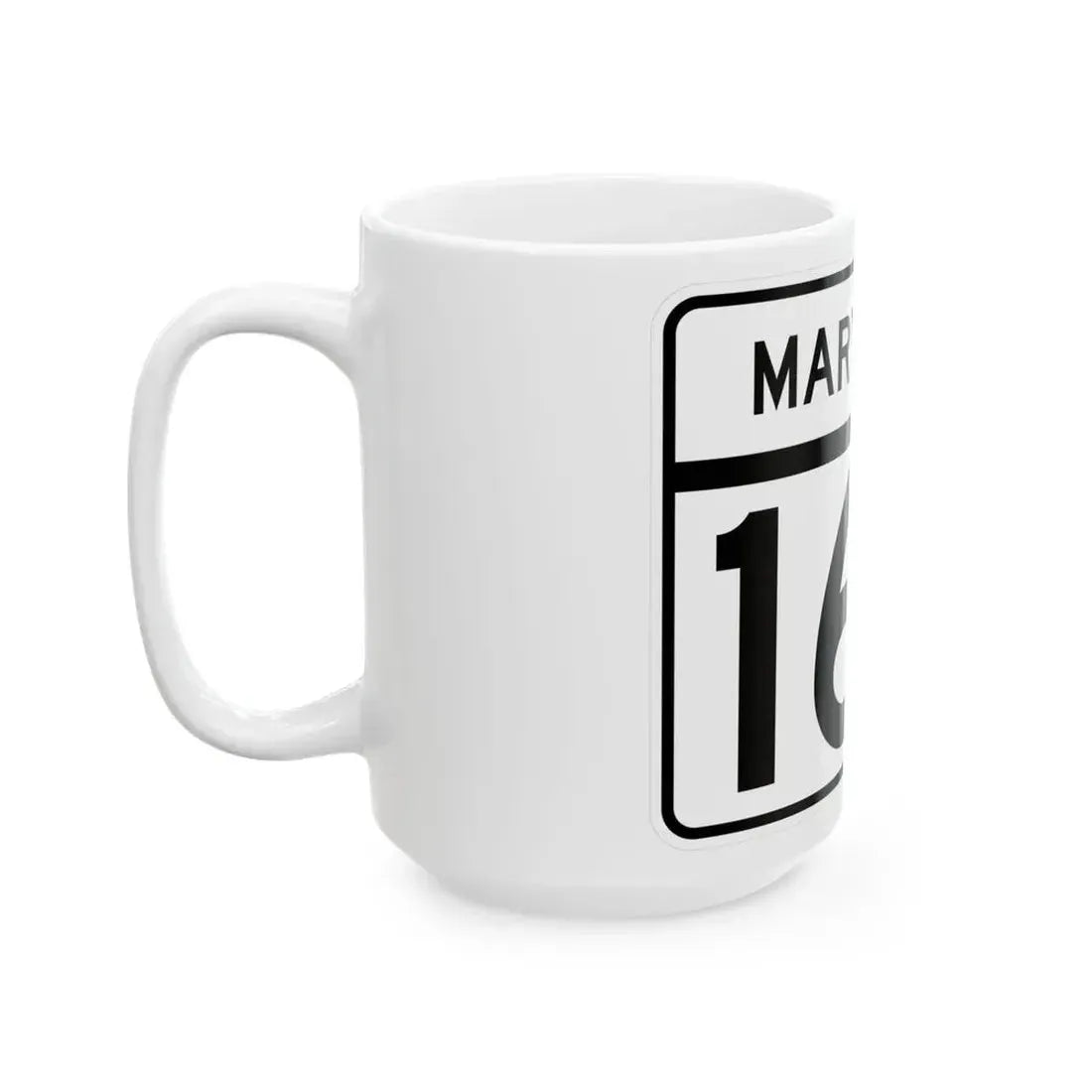 MD Route 168 (Maryland) (Road Sign) White Coffee Mug - Go Mug Yourself