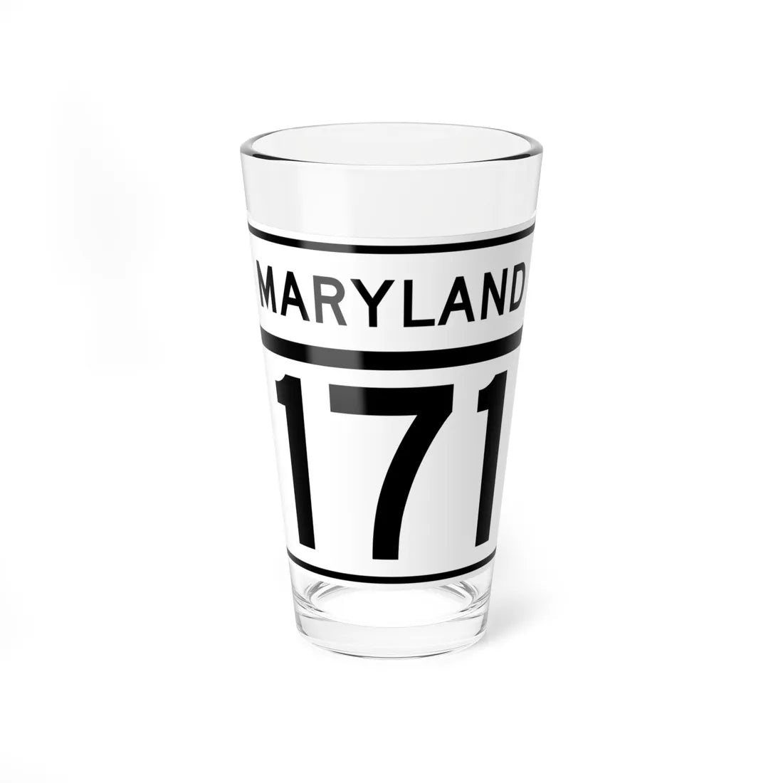MD Route 171 (Maryland) (Road Sign) Pint Glass 16oz - Go Mug Yourself