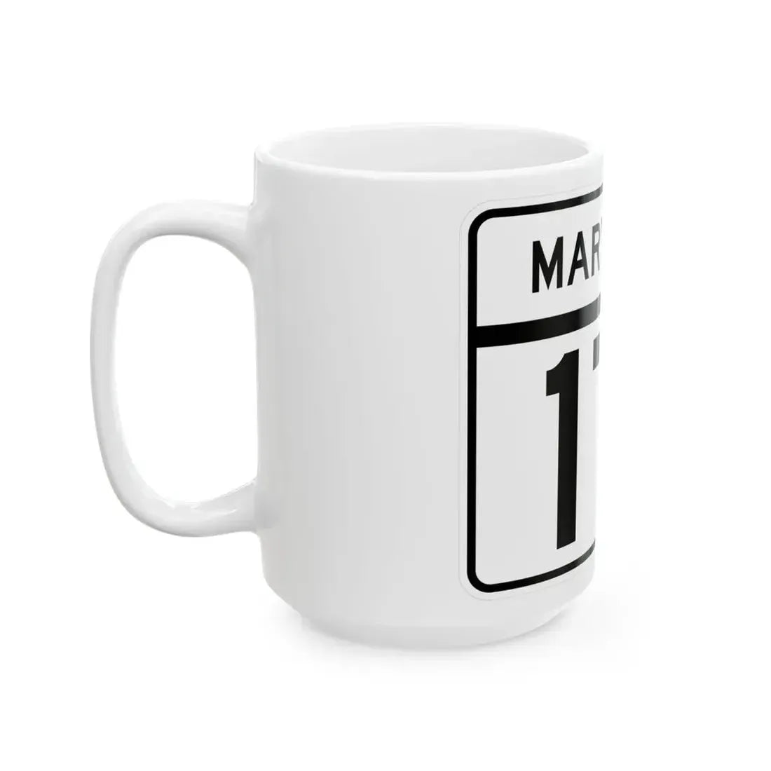 MD Route 171 (Maryland) (Road Sign) White Coffee Mug - Go Mug Yourself
