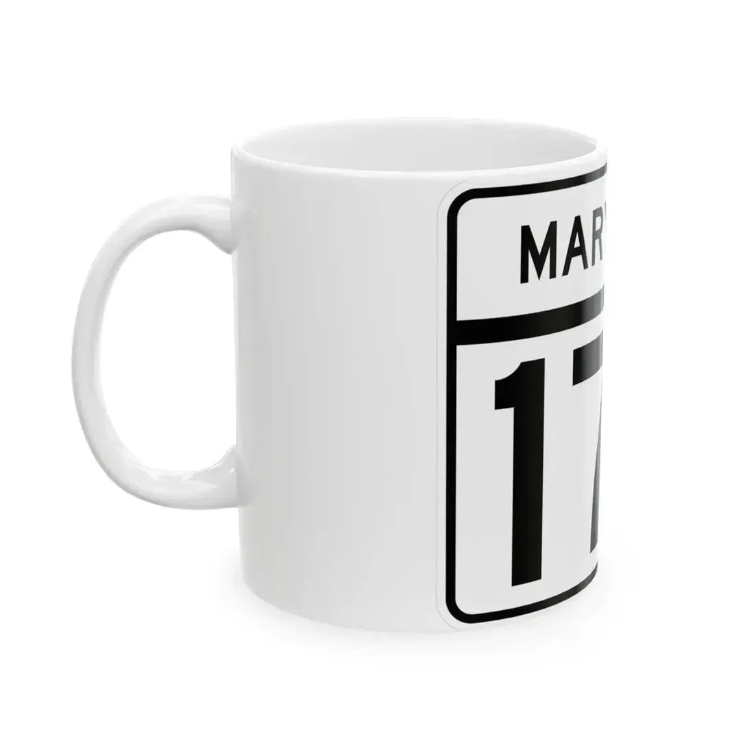 MD Route 174 (Maryland) (Road Sign) White Coffee Mug - Go Mug Yourself