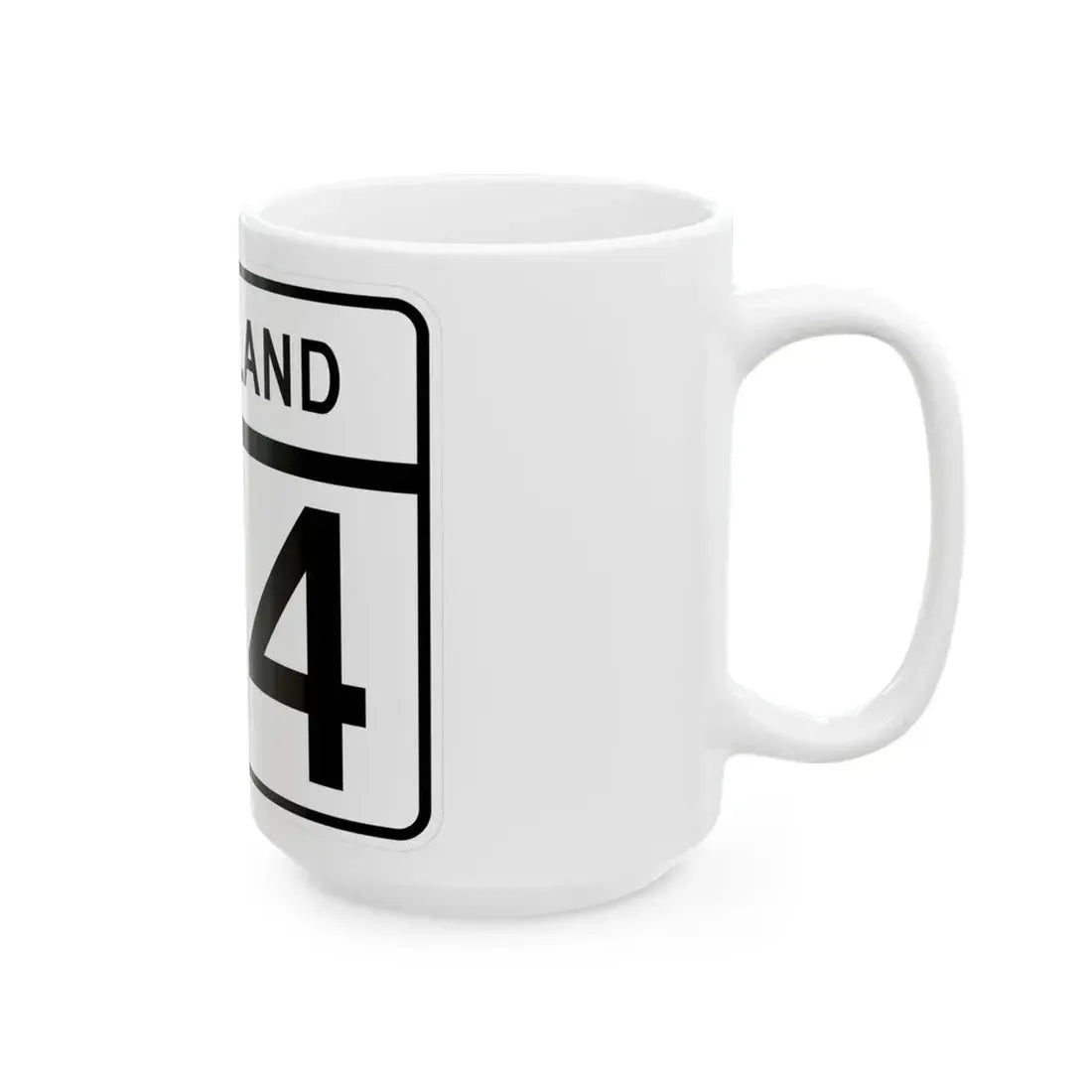 MD Route 174 (Maryland) (Road Sign) White Coffee Mug - Go Mug Yourself