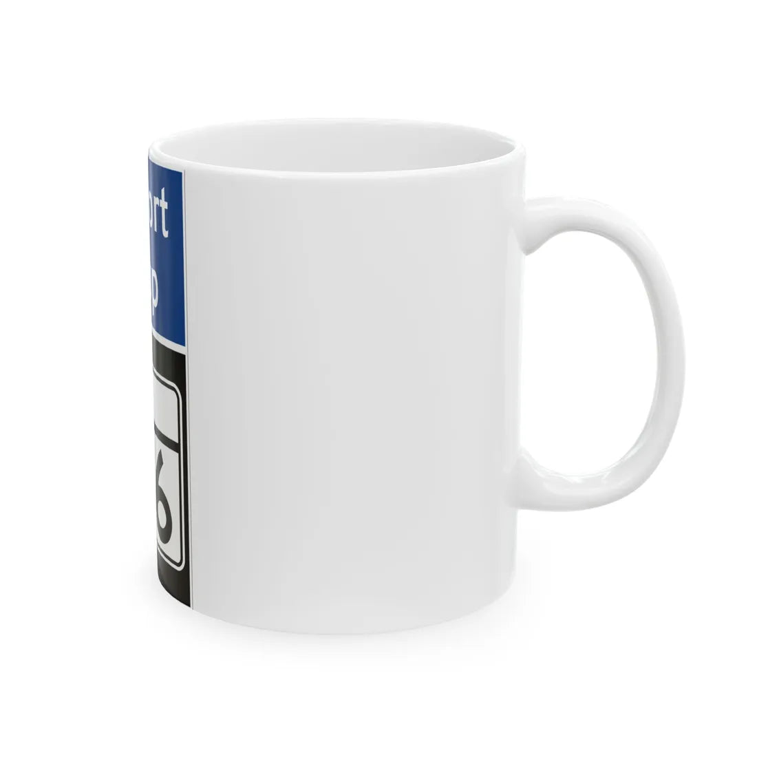 MD Route 176 Airport Loop (Maryland) (Road Sign) White Coffee Mug - Go Mug Yourself