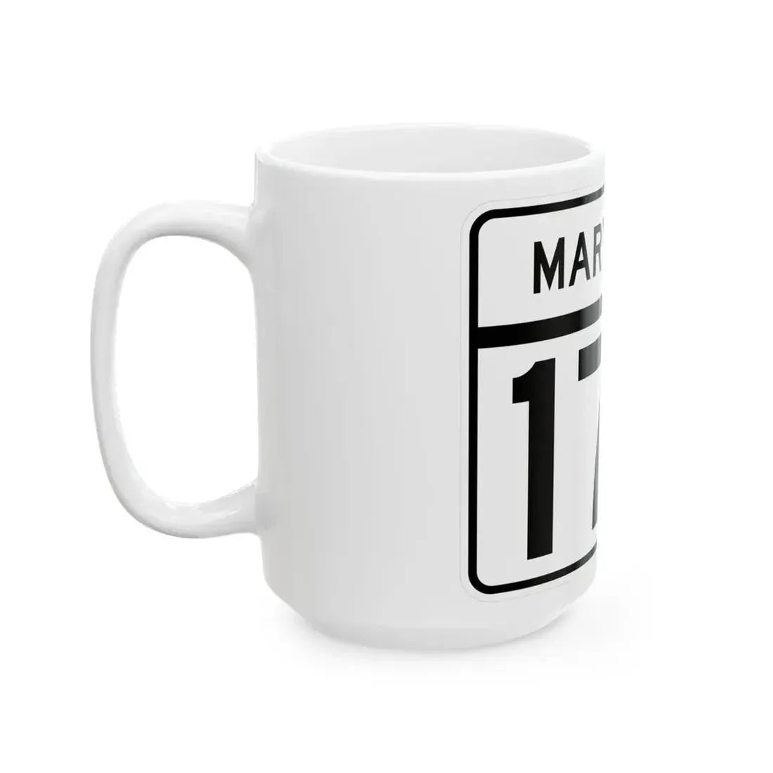 MD Route 176 (Maryland) (Road Sign) White Coffee Mug - Go Mug Yourself