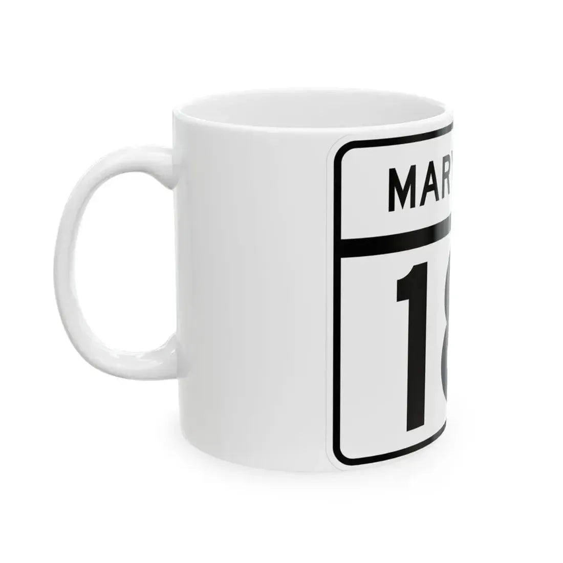 MD Route 181 (Maryland) (Road Sign) White Coffee Mug - Go Mug Yourself