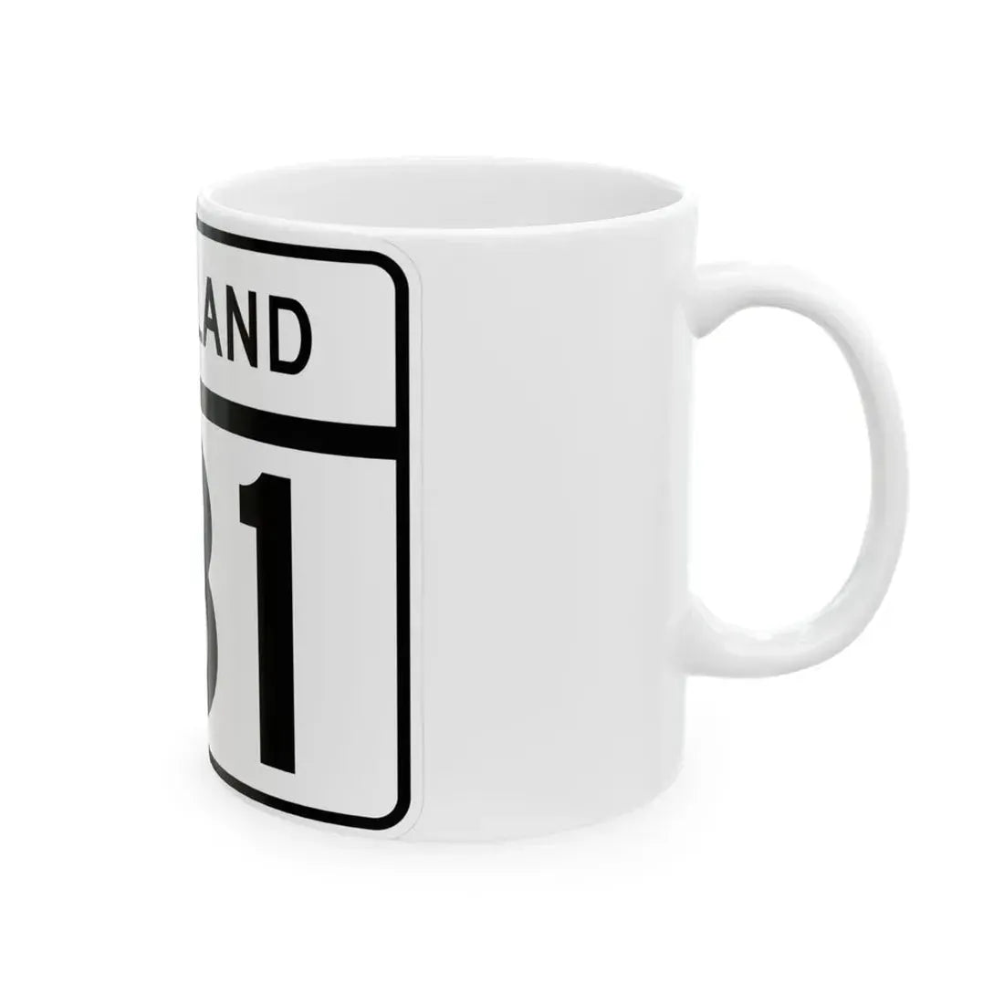 MD Route 181 (Maryland) (Road Sign) White Coffee Mug - Go Mug Yourself