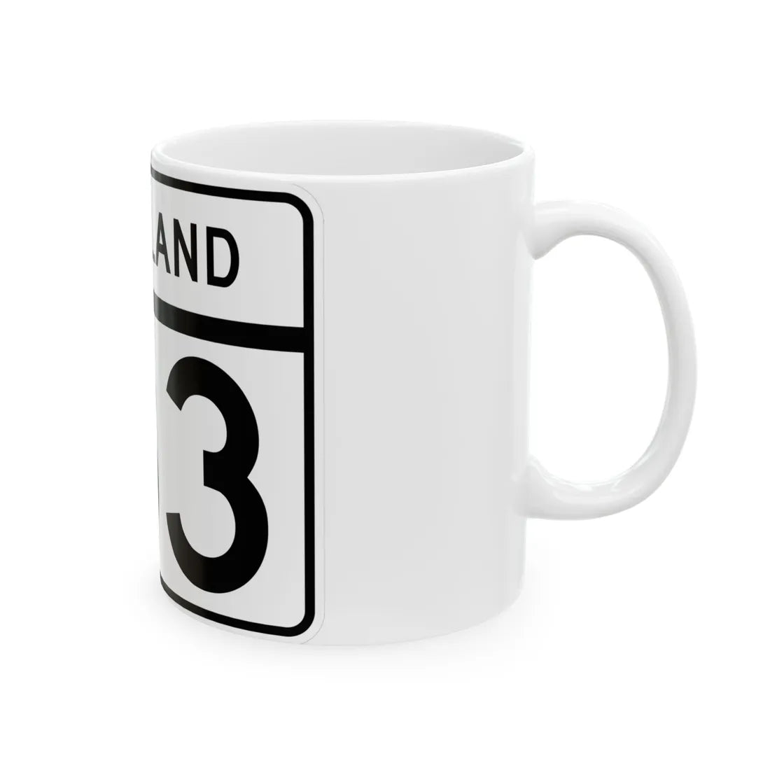 MD Route 183 (Maryland) (Road Sign) White Coffee Mug - Go Mug Yourself