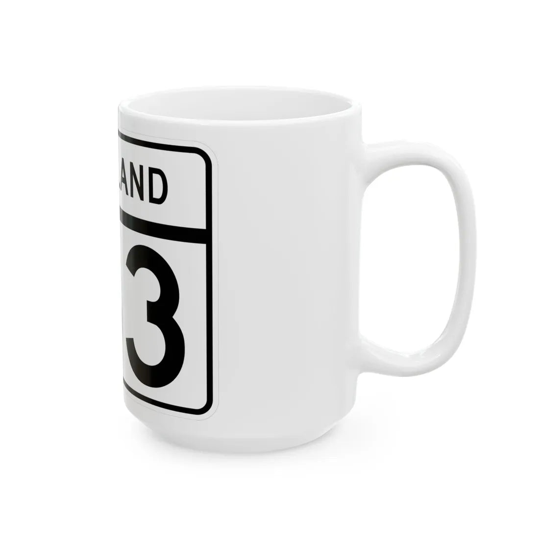MD Route 183 (Maryland) (Road Sign) White Coffee Mug - Go Mug Yourself
