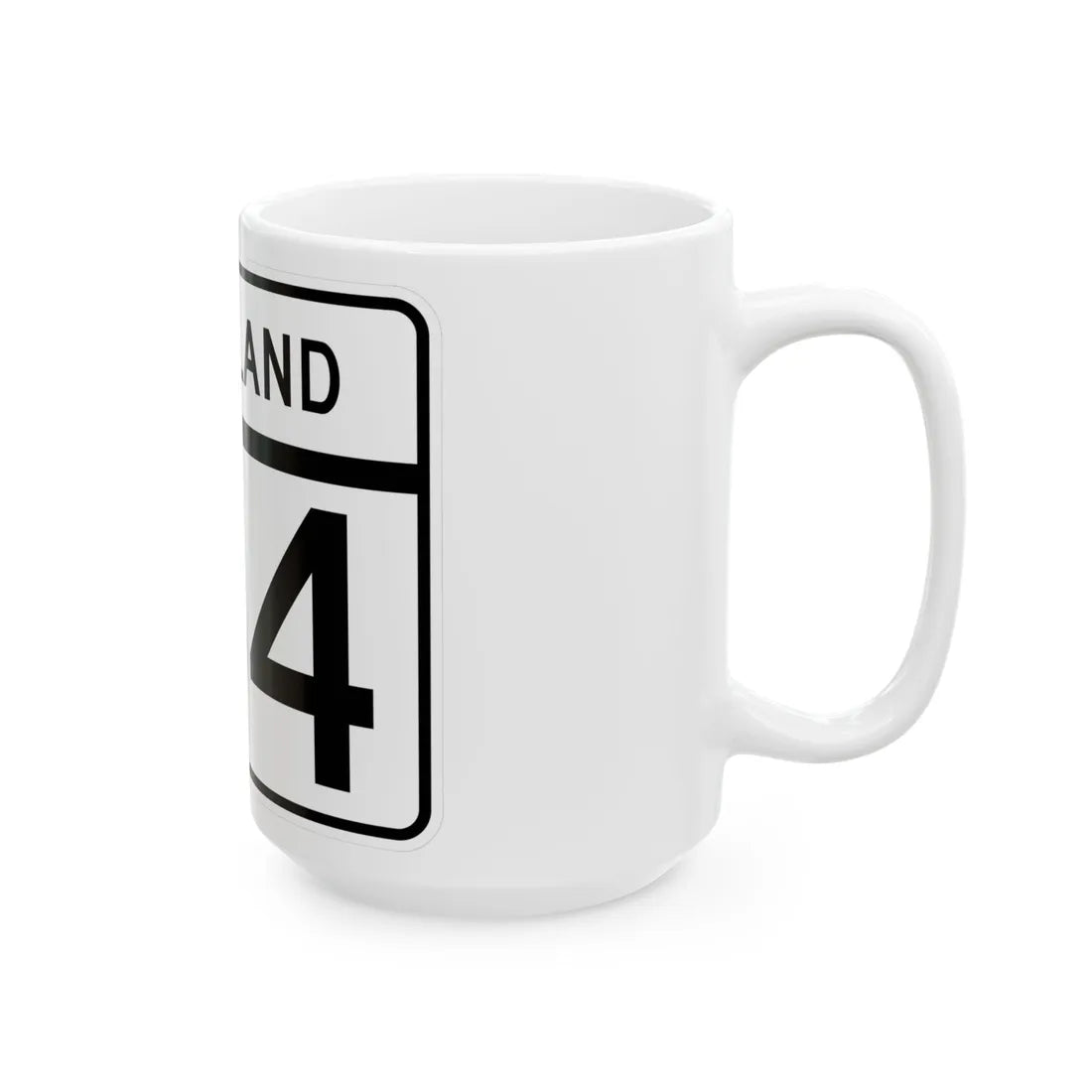 MD Route 184 (Maryland) (Road Sign) White Coffee Mug - Go Mug Yourself