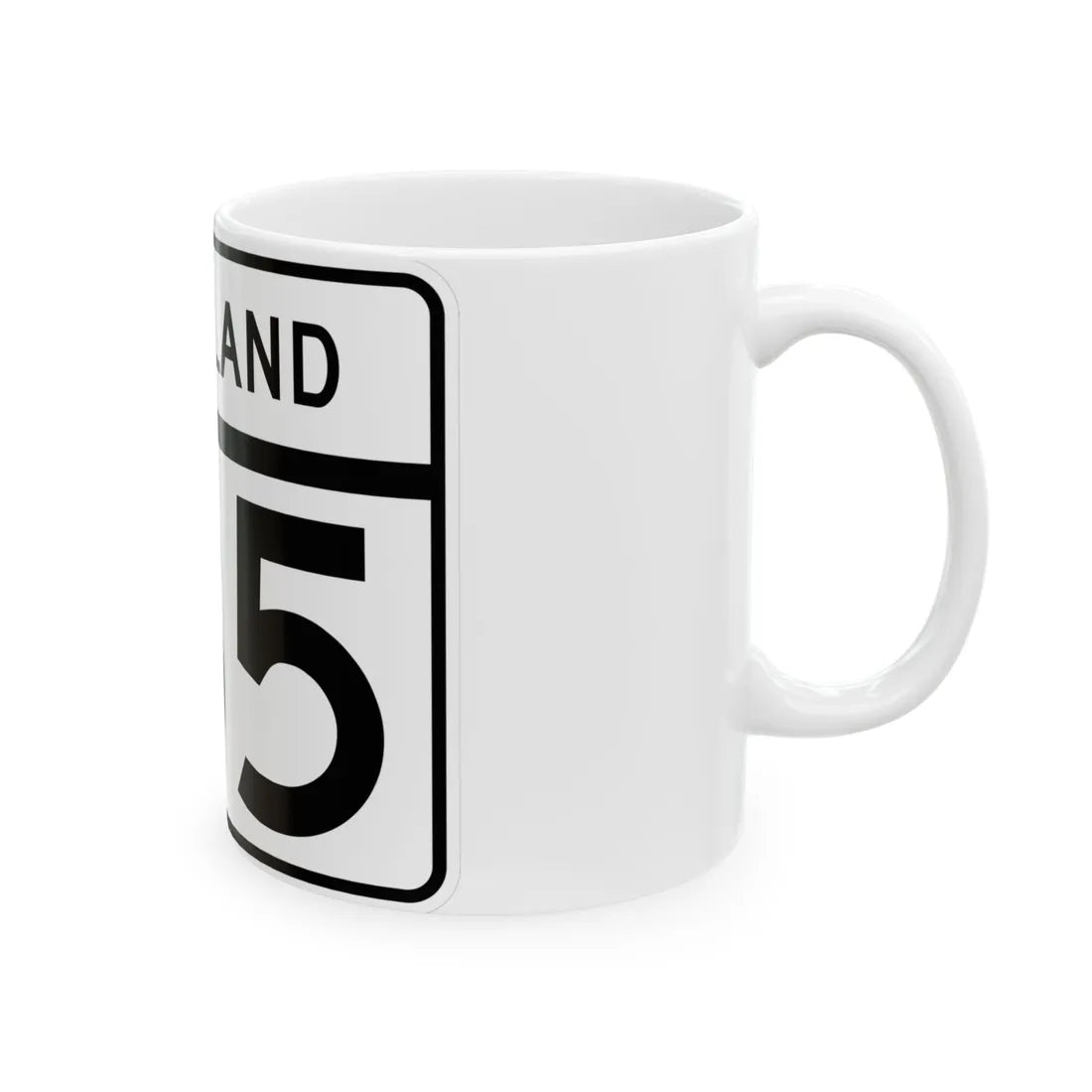 MD Route 185 (Maryland) (Road Sign) White Coffee Mug - Go Mug Yourself
