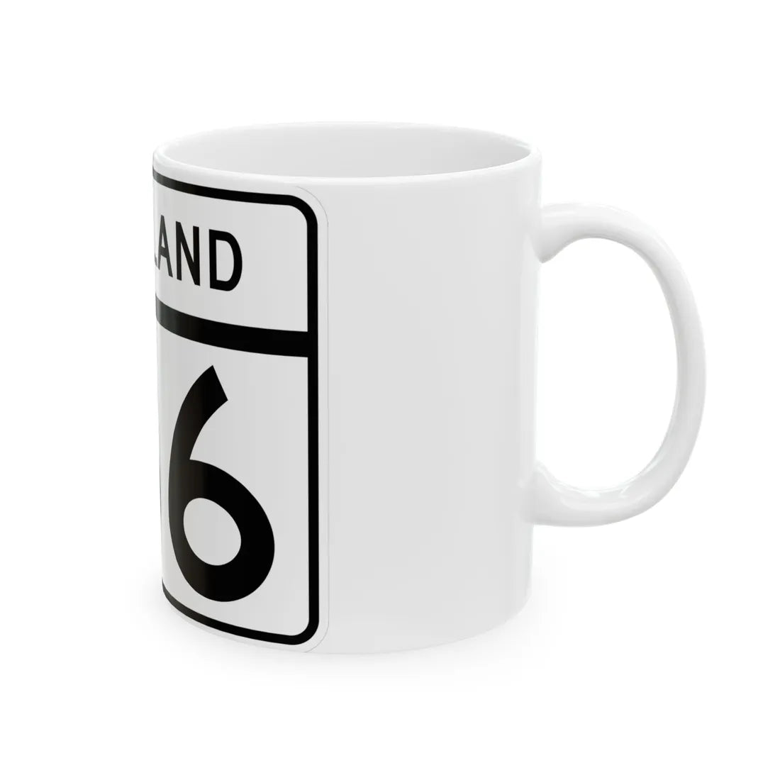 MD Route 186 (Maryland) (Road Sign) White Coffee Mug - Go Mug Yourself