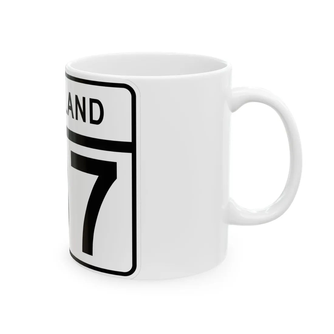MD Route 187 (Maryland) (Road Sign) White Coffee Mug - Go Mug Yourself