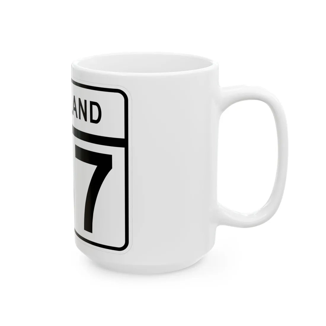 MD Route 187 (Maryland) (Road Sign) White Coffee Mug - Go Mug Yourself