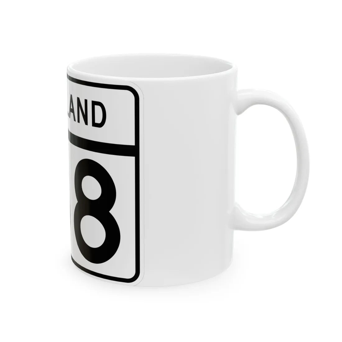 MD Route 188 (Maryland) (Road Sign) White Coffee Mug - Go Mug Yourself