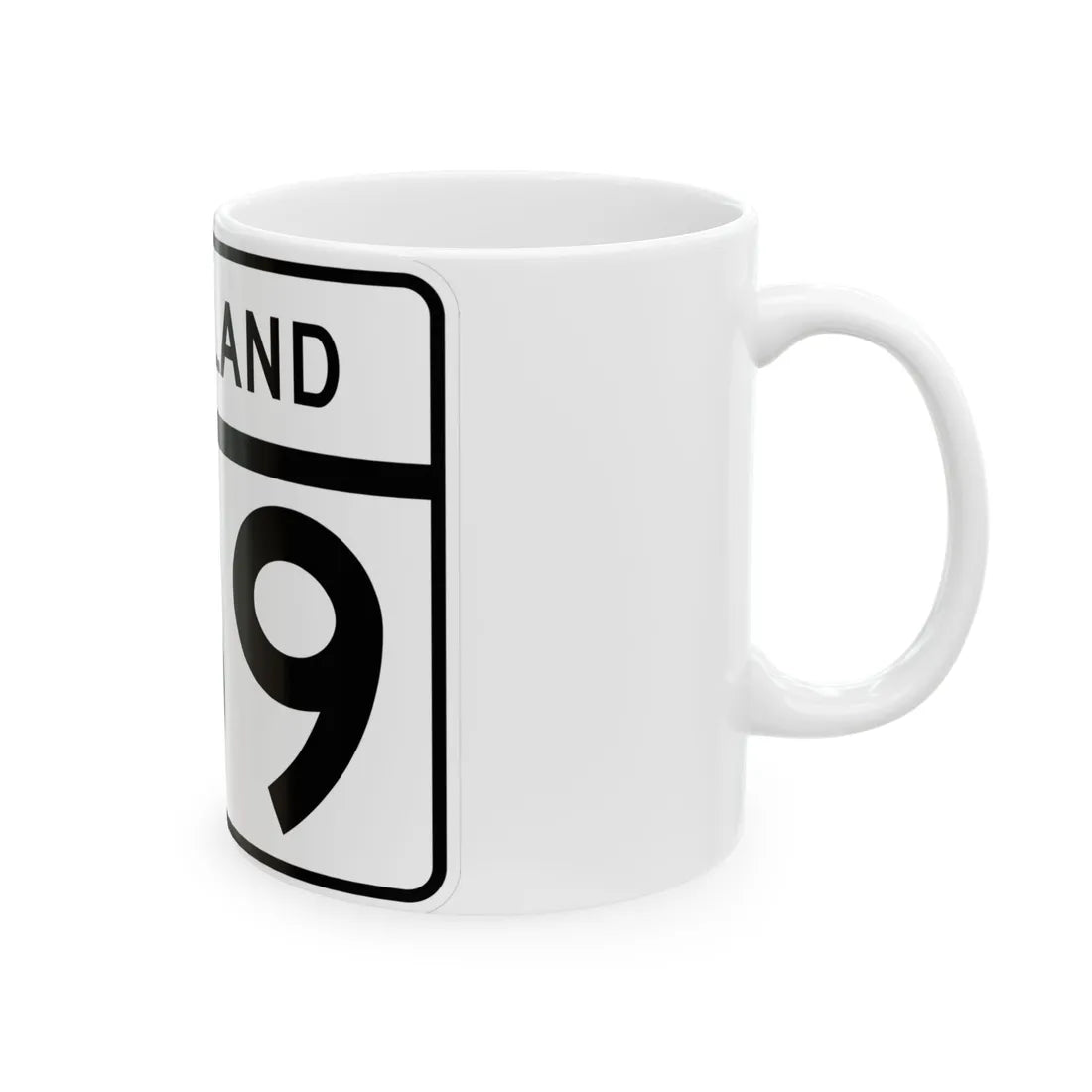 MD Route 189 (Maryland) (Road Sign) White Coffee Mug - Go Mug Yourself
