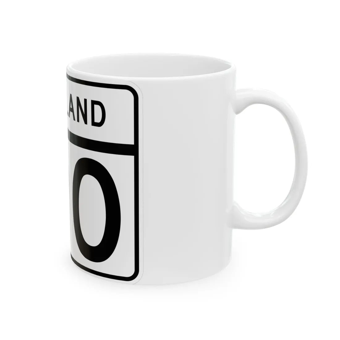 MD Route 190 (Maryland) (Road Sign) White Coffee Mug - Go Mug Yourself