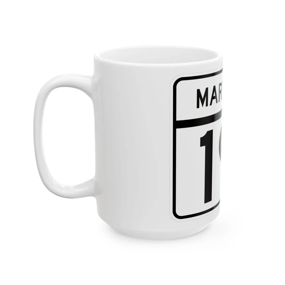 MD Route 191 (Maryland) (Road Sign) White Coffee Mug - Go Mug Yourself