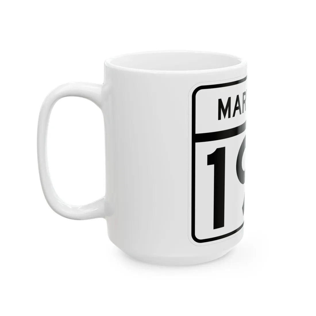 MD Route 192 (Maryland) (Road Sign) White Coffee Mug - Go Mug Yourself