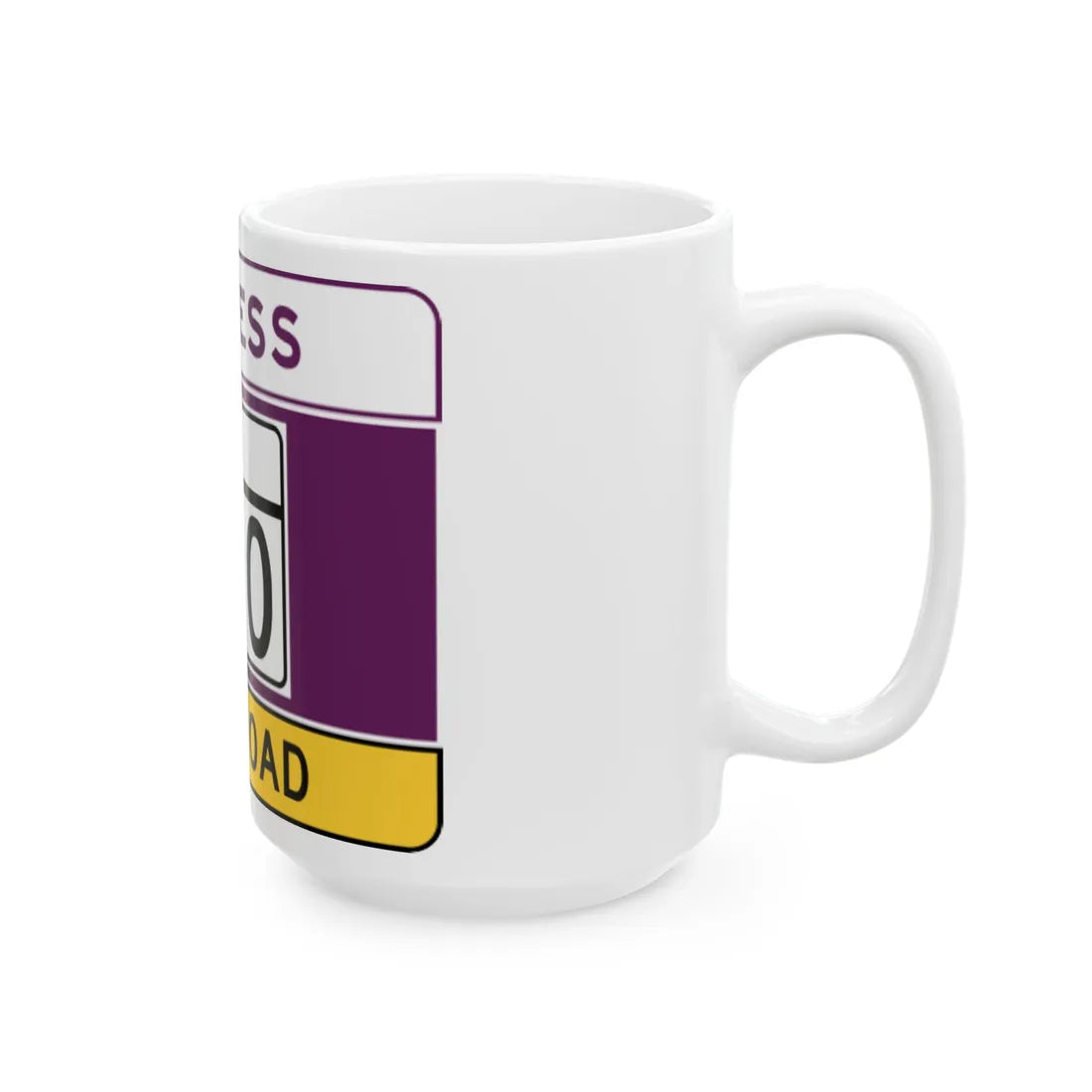 MD Route 200 toll (Maryland) (Road Sign) White Coffee Mug - Go Mug Yourself