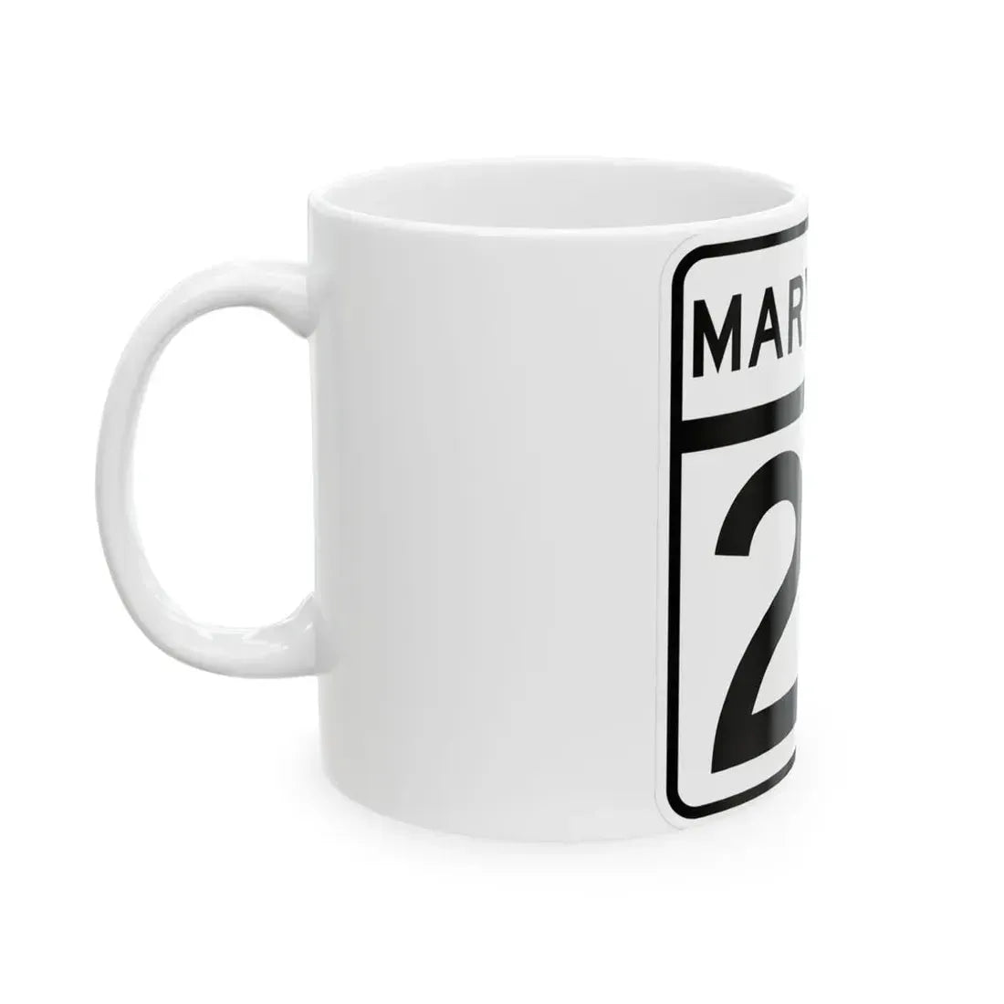 MD Route 28 (Maryland) (Road Sign) White Coffee Mug - Go Mug Yourself
