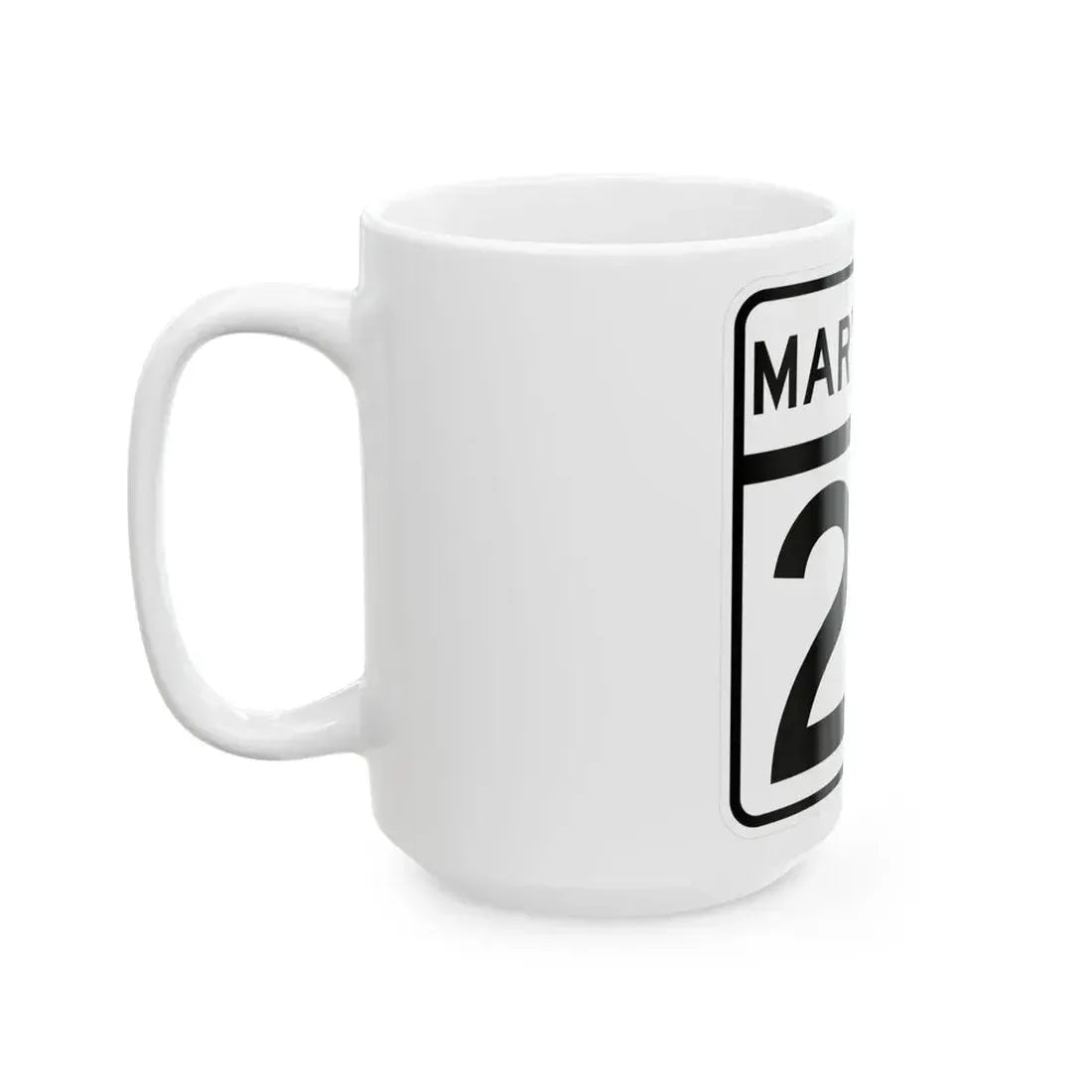 MD Route 28 (Maryland) (Road Sign) White Coffee Mug - Go Mug Yourself