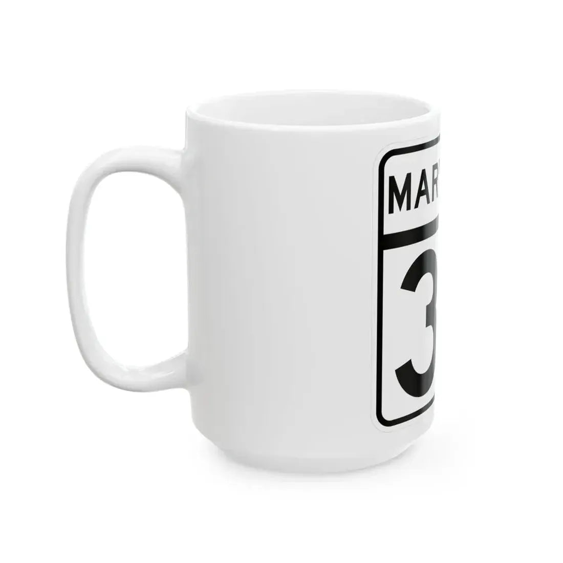 MD Route 30 (Maryland) (Road Sign) White Coffee Mug - Go Mug Yourself