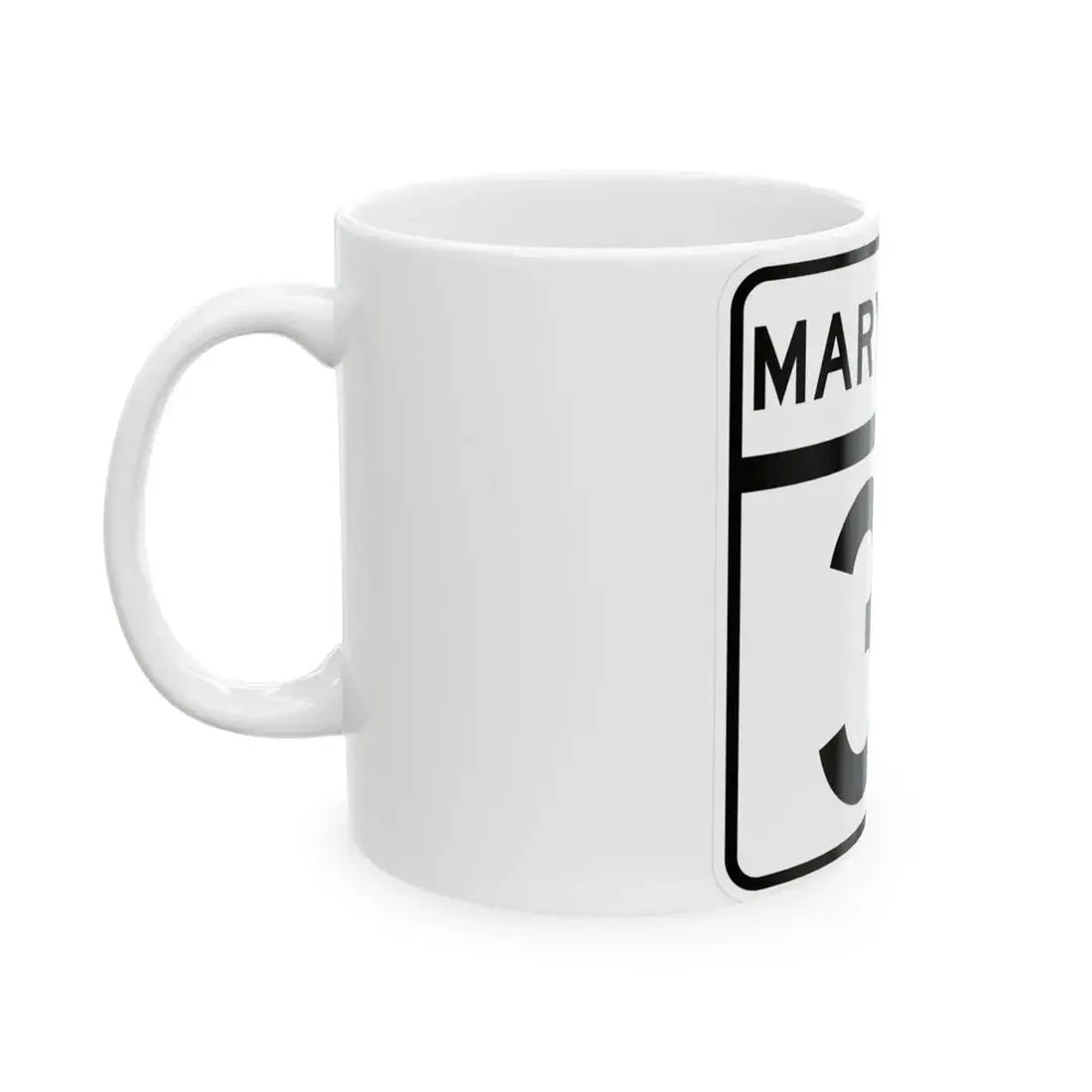 MD Route 31 (Maryland) (Road Sign) White Coffee Mug - Go Mug Yourself