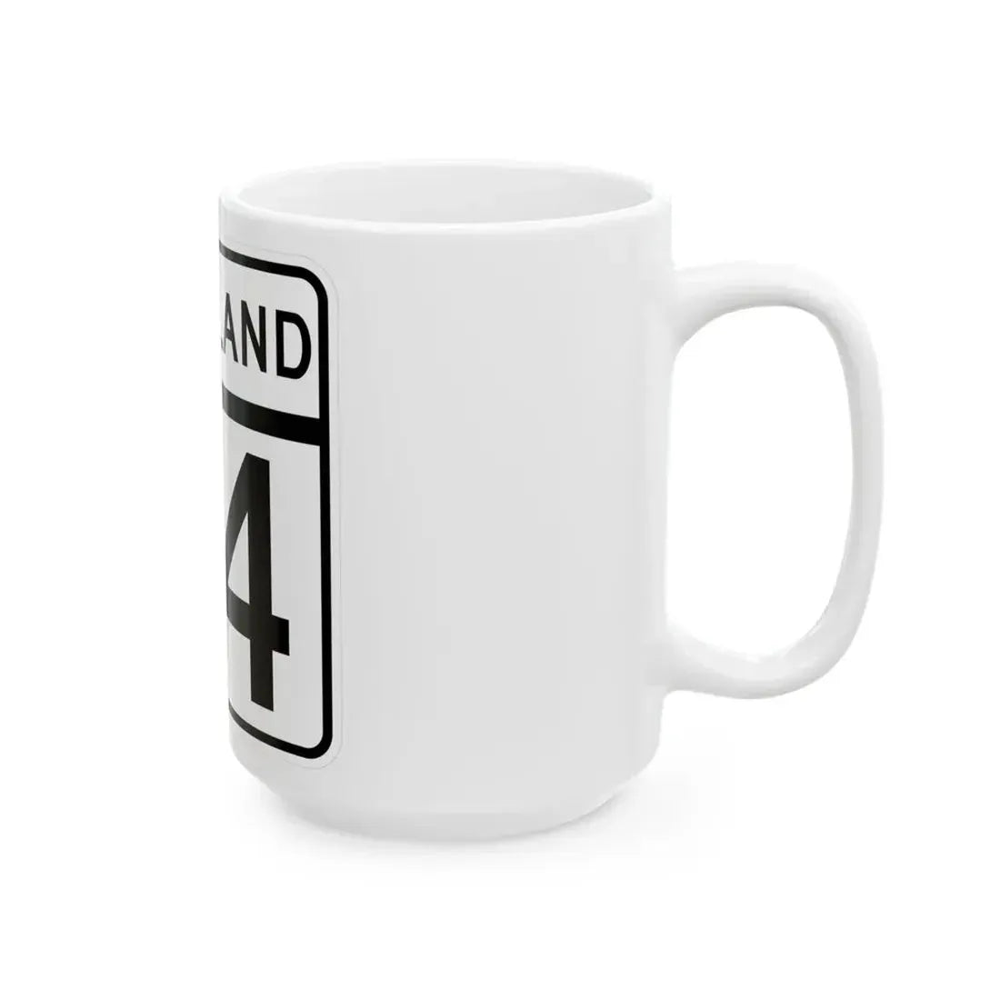 MD Route 34 (Maryland) (Road Sign) White Coffee Mug - Go Mug Yourself