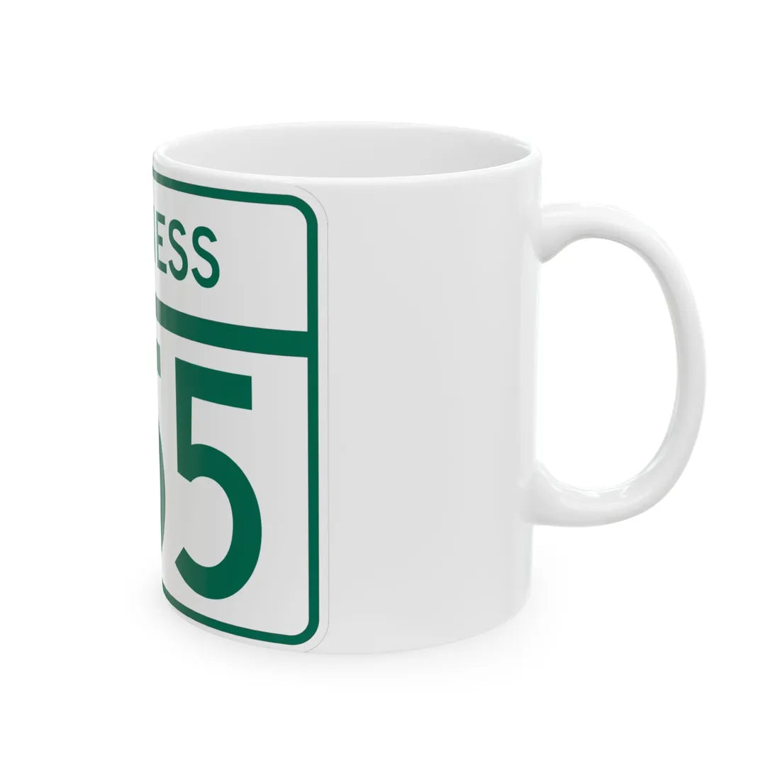 MD Route 355 Business (Maryland) (Road Sign) White Coffee Mug - Go Mug Yourself