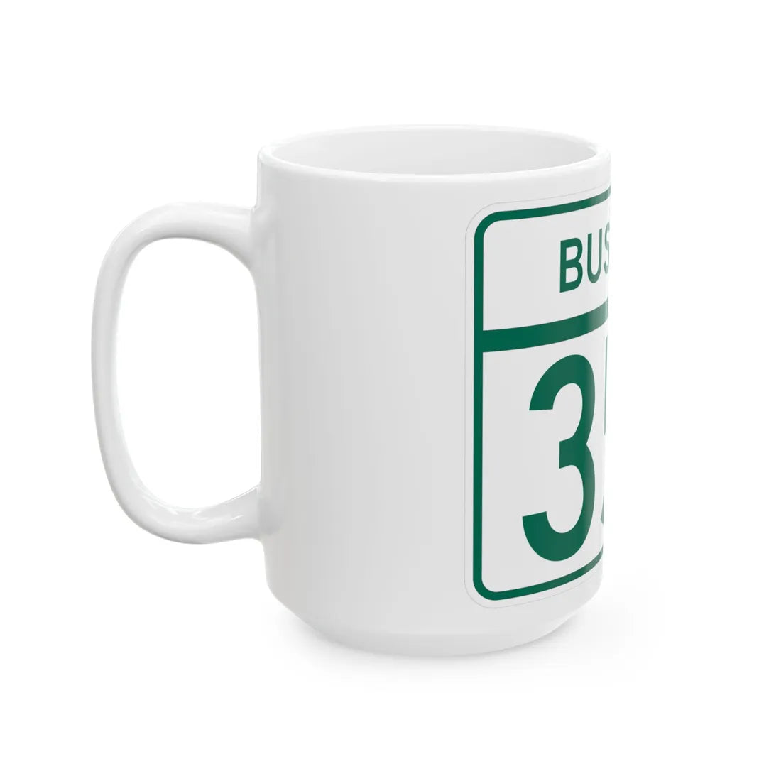 MD Route 355 Business (Maryland) (Road Sign) White Coffee Mug - Go Mug Yourself