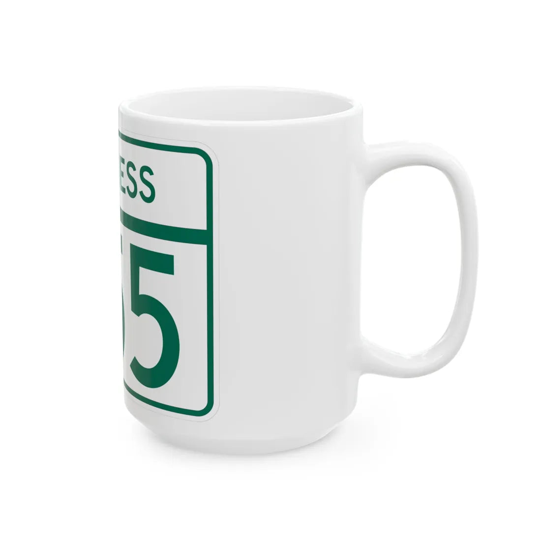 MD Route 355 Business (Maryland) (Road Sign) White Coffee Mug - Go Mug Yourself