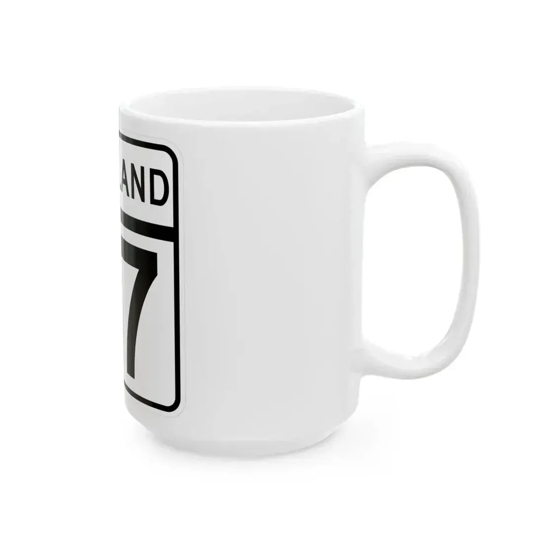 MD Route 37 (Maryland) (Road Sign) White Coffee Mug - Go Mug Yourself