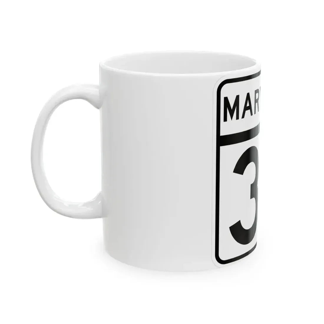 MD Route 38 (Maryland) (Road Sign) White Coffee Mug - Go Mug Yourself