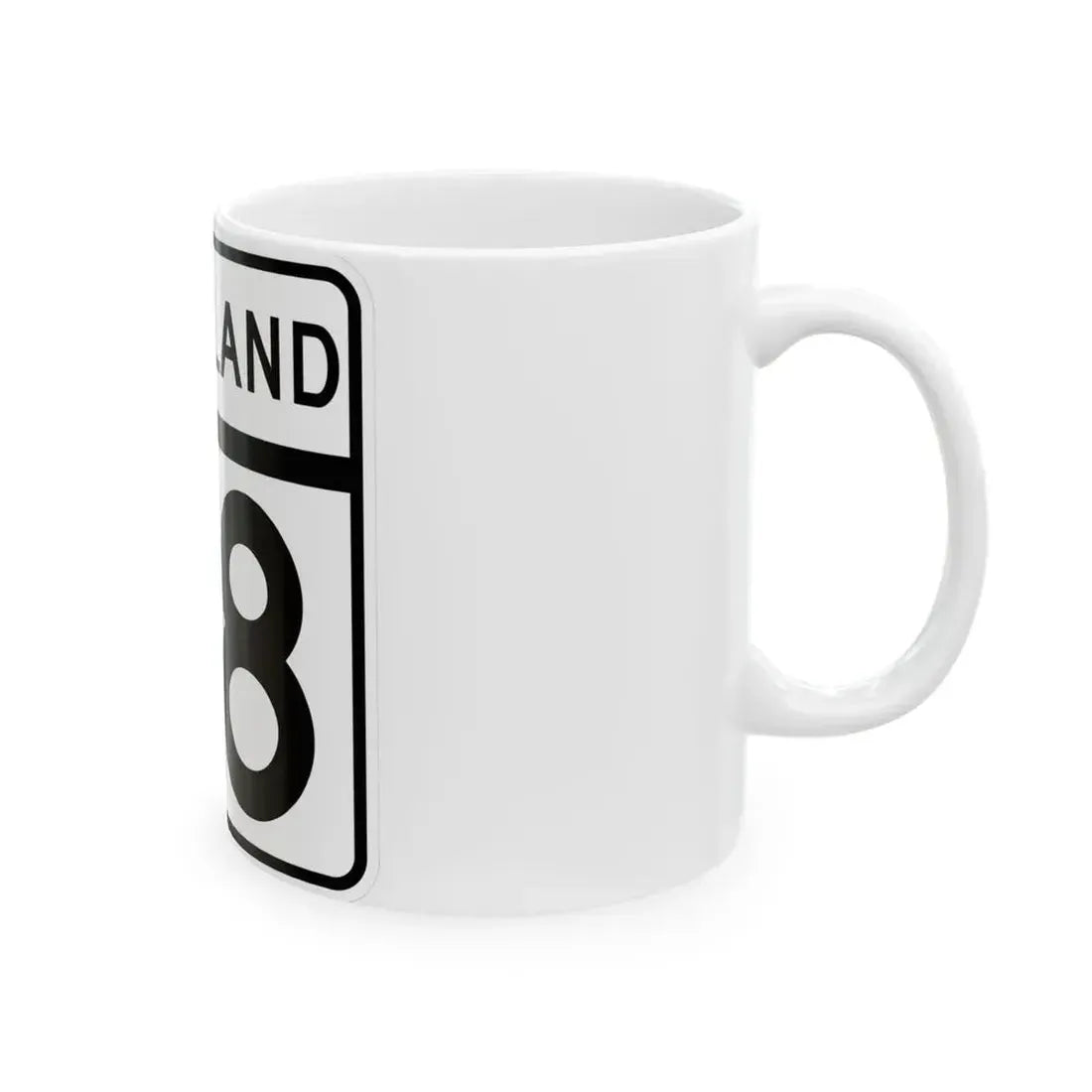 MD Route 38 (Maryland) (Road Sign) White Coffee Mug - Go Mug Yourself