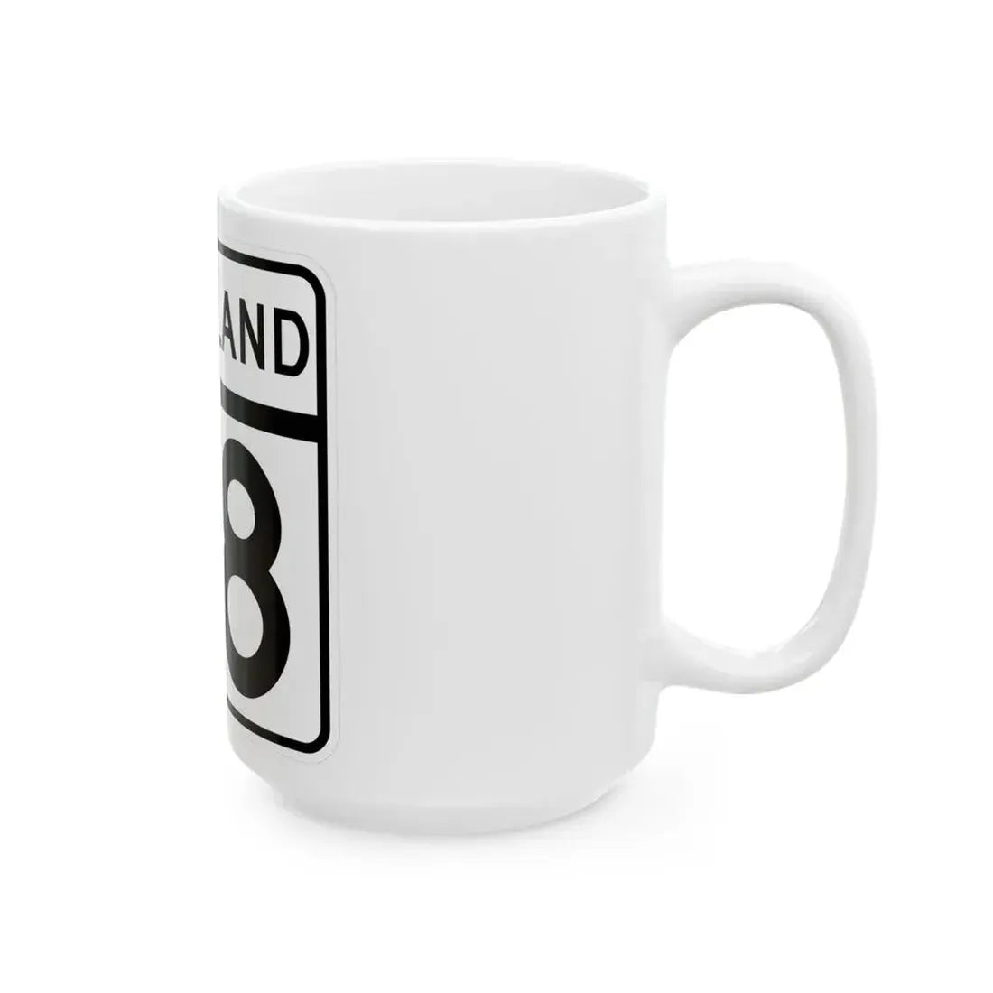MD Route 38 (Maryland) (Road Sign) White Coffee Mug - Go Mug Yourself