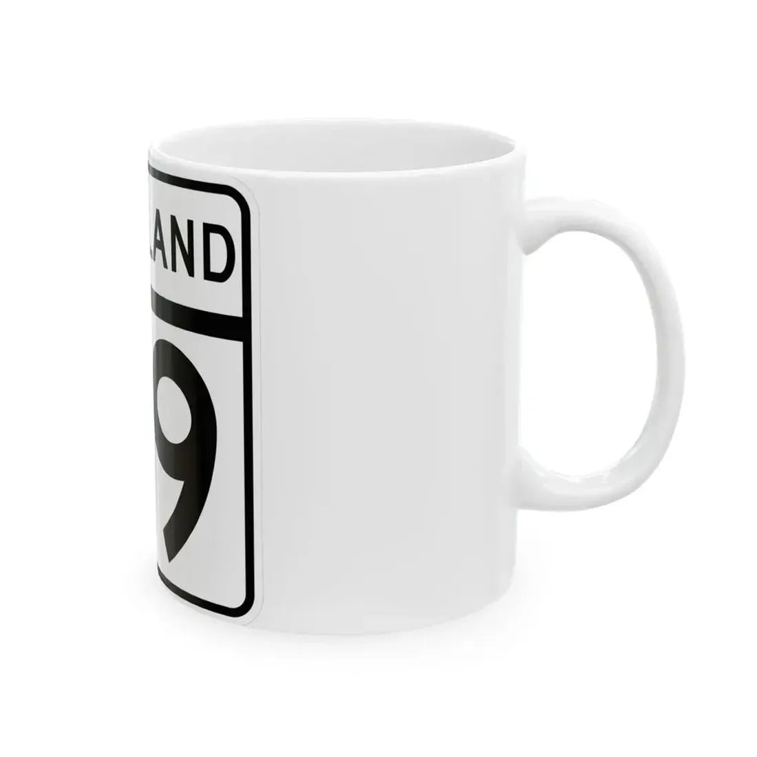 MD Route 39 (Maryland) (Road Sign) White Coffee Mug - Go Mug Yourself