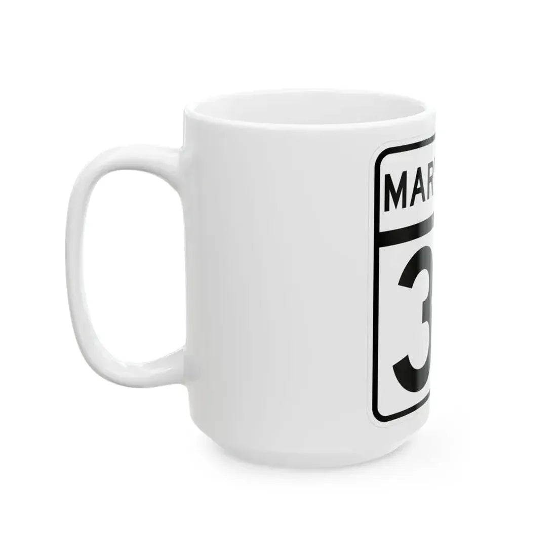 MD Route 39 (Maryland) (Road Sign) White Coffee Mug - Go Mug Yourself