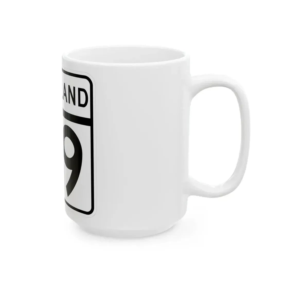 MD Route 39 (Maryland) (Road Sign) White Coffee Mug - Go Mug Yourself
