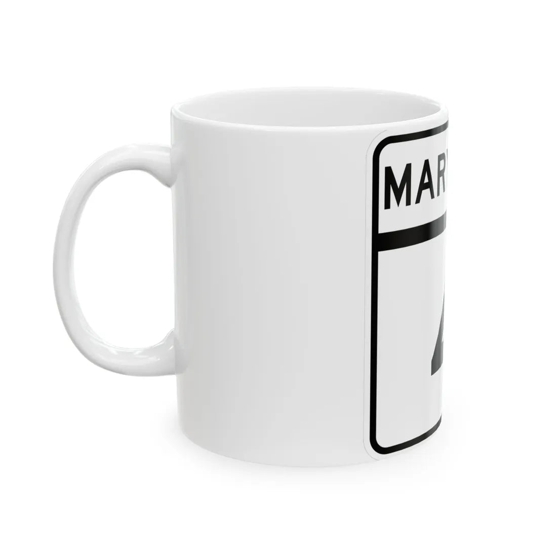 MD Route 4 (Maryland) (Road Sign) White Coffee Mug - Go Mug Yourself