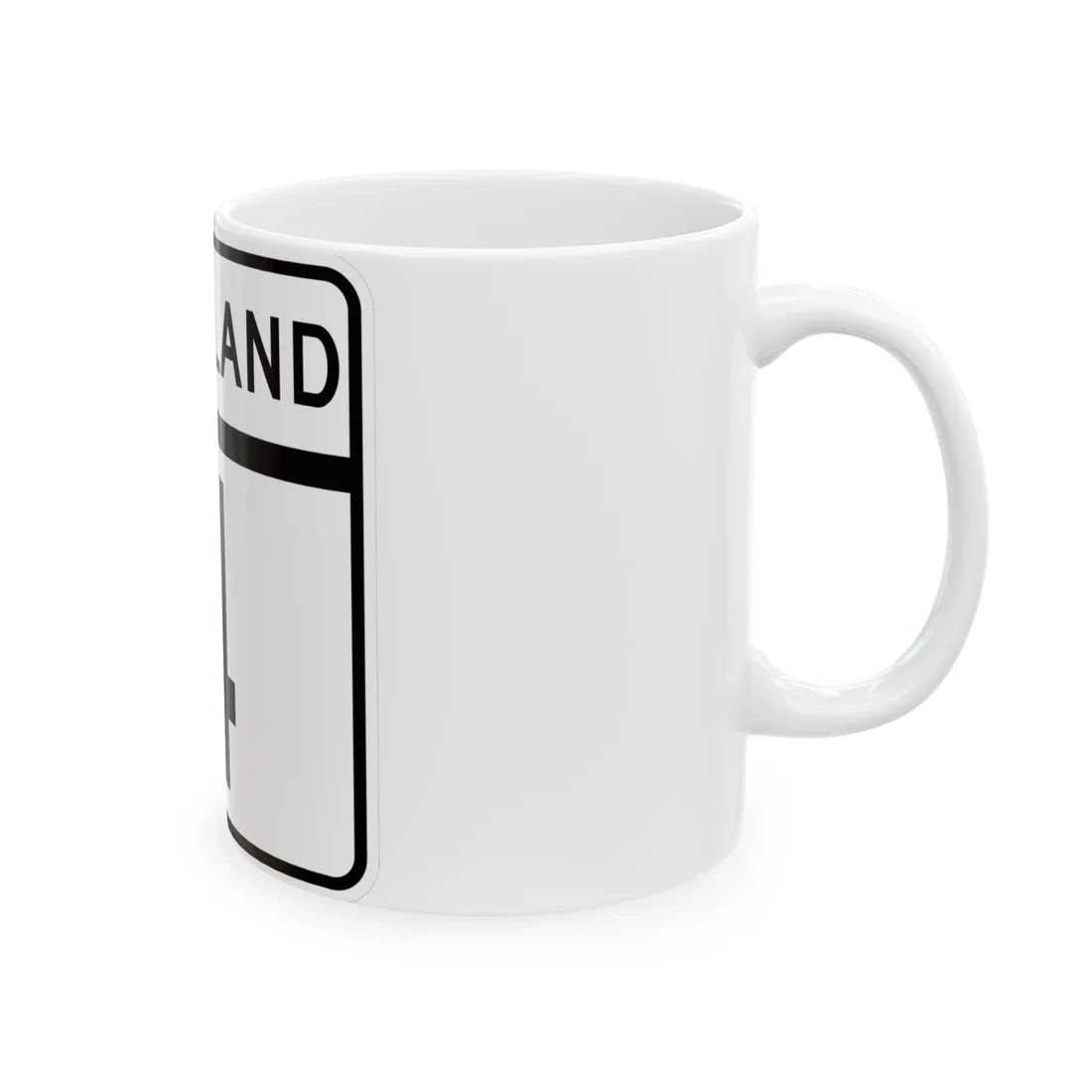 MD Route 4 (Maryland) (Road Sign) White Coffee Mug - Go Mug Yourself