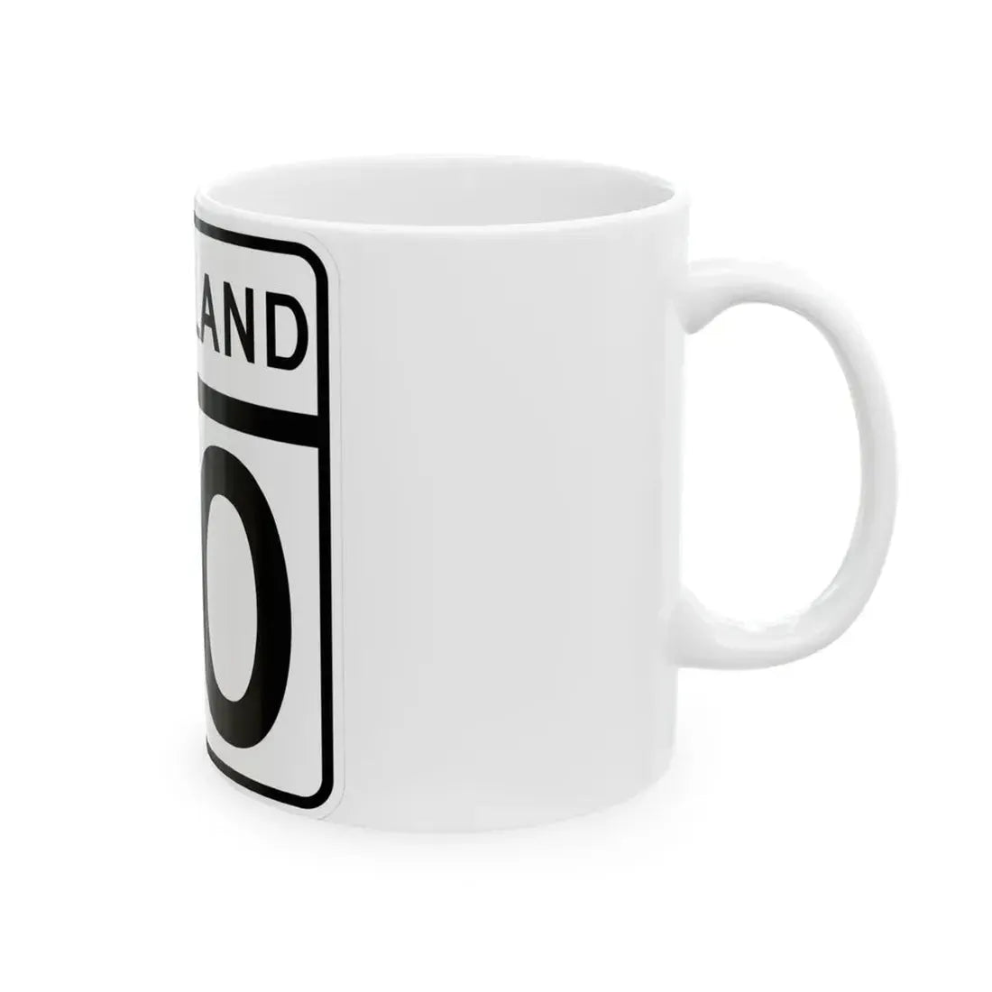MD Route 40 (Maryland) (Road Sign) White Coffee Mug - Go Mug Yourself