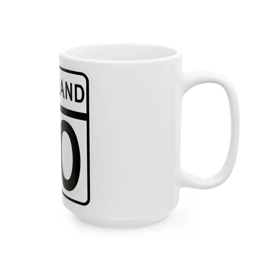 MD Route 40 (Maryland) (Road Sign) White Coffee Mug - Go Mug Yourself