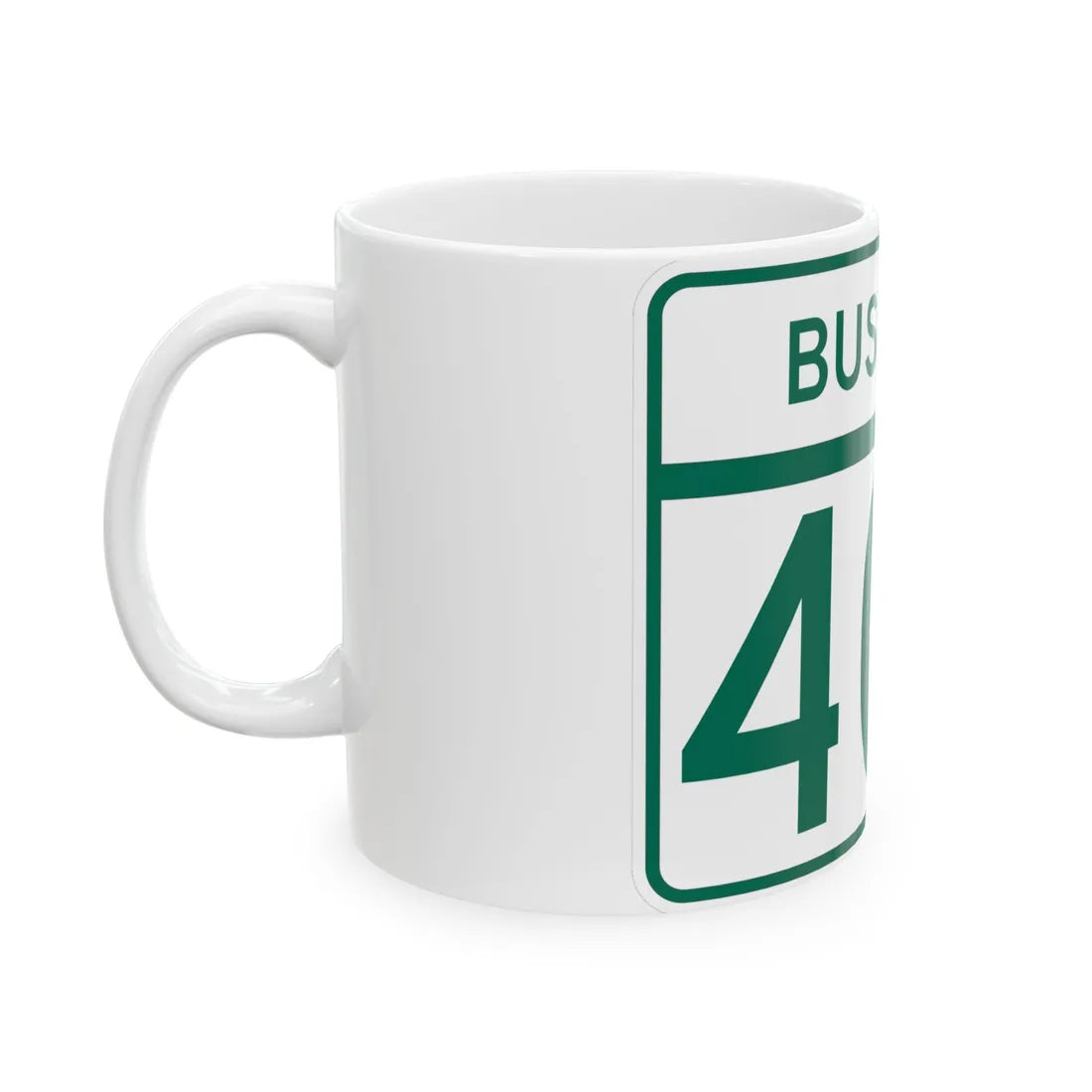 MD Route 404 Business (Maryland) (Road Sign) White Coffee Mug - Go Mug Yourself