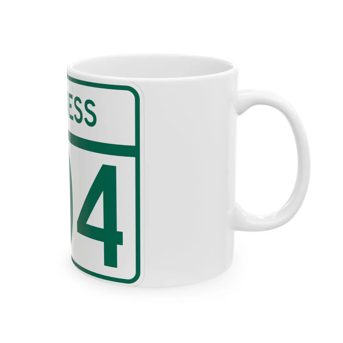 MD Route 404 Business (Maryland) (Road Sign) White Coffee Mug - Go Mug Yourself